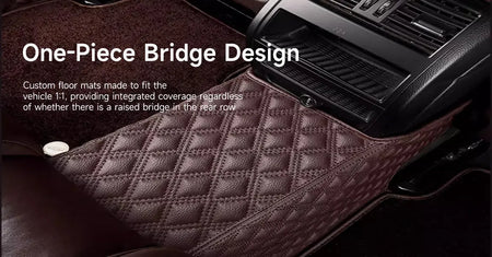 Custom Car Floor Mats Diamond Pattern5*7CM Full Coverage Dual Layer Coil - LMY -