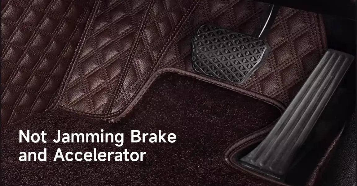 Custom Car Floor Mats Diamond Pattern5*7CM Full Coverage Dual Layer Coil - LMY -