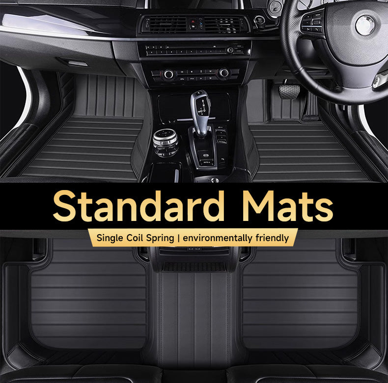 Custom Car Floor Mats Horizontal Stripe Full Coverage - LMY -  
