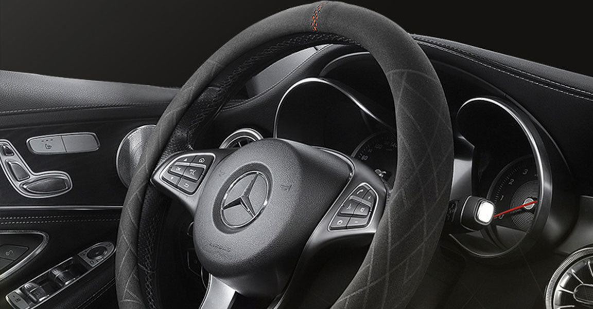 Suede Steering Wheel Cover LMY