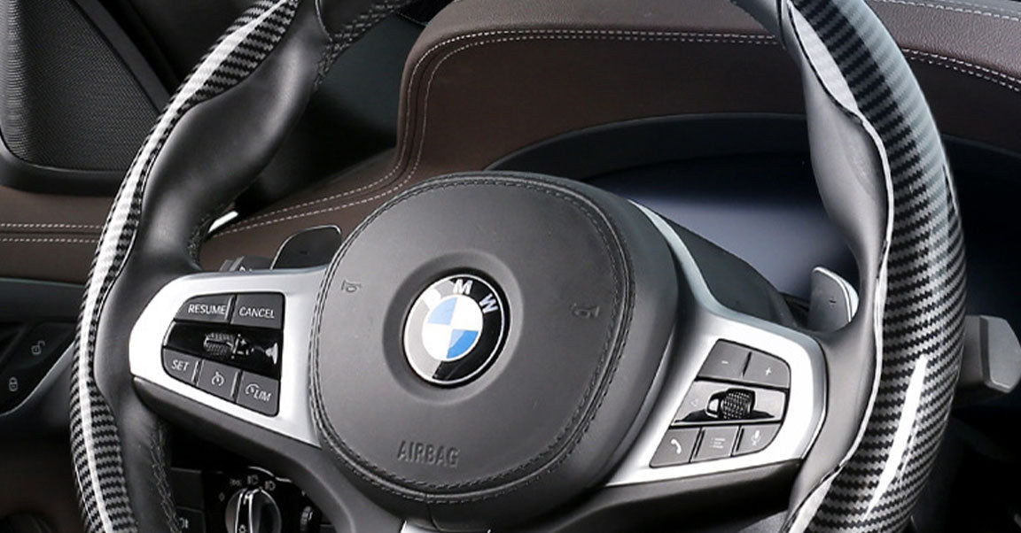 Carbon Fiber Steering Wheel Cover LMY