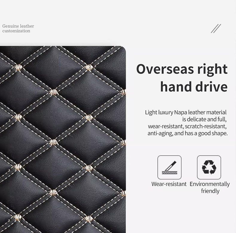 Custom Car Floor Mats Diamond Pattern5*7cm Full Coverage - LMY -