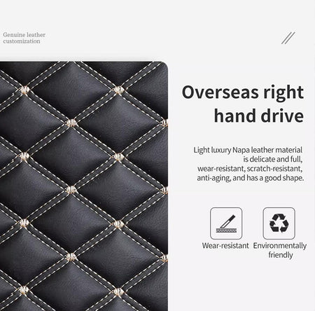 Custom Car Floor Mats Diamond Pattern5*7cm Full Coverage - LMY -  