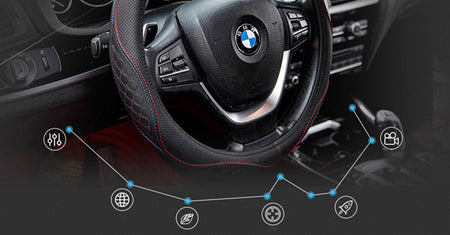 Nappa Leather Steering Wheel Cover LMY