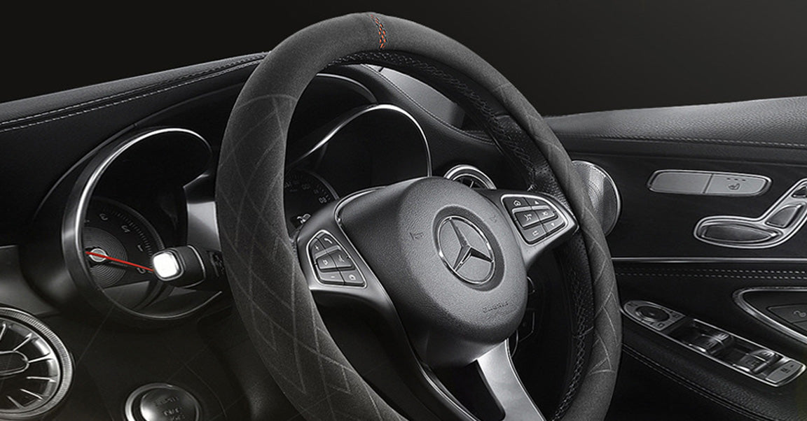 Suede Steering Wheel Cover LMY