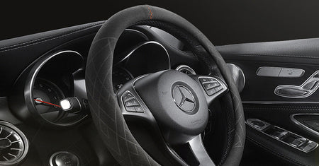 Suede Steering Wheel Cover LMY