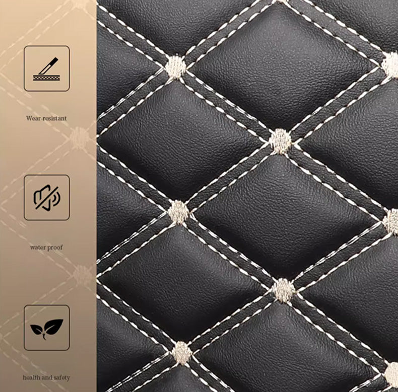 Custom Car Floor Mats Diamond Pattern5*7CM Full Coverage Dual Layer Galaxy - LMY -  