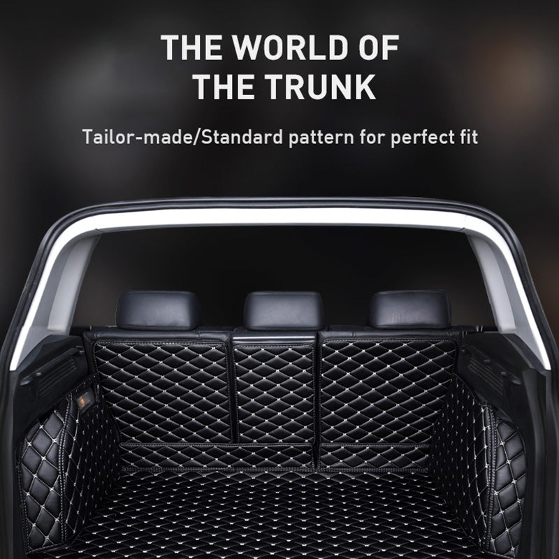 Custom Car Boot Liner Protector Diamond Pattern5*7CM Full Coverage - LMY - 