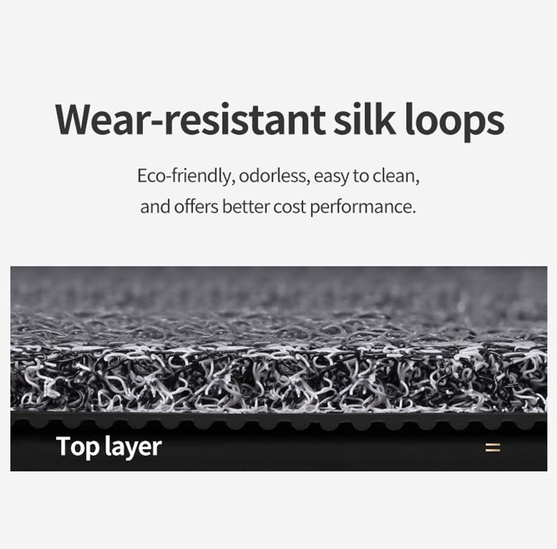 Custom Car Floor Mats Horizontal Stripe Full Coverage Dual Layer Coil - LMY -  