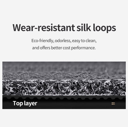 Custom Car Floor Mats Horizontal Stripe Full Coverage Dual Layer Coil - LMY -  