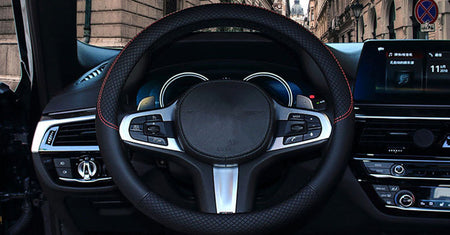 Leather Steering Wheel Cover LMY