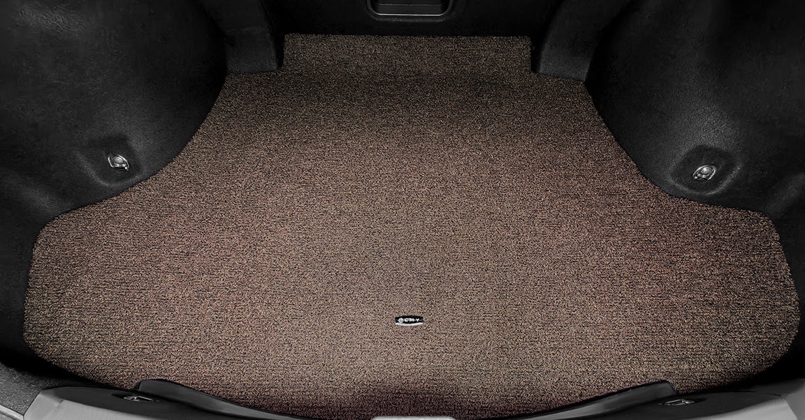 Custom Car Boot Liner Protector Waterproof & Washable Coil Single - LMY -  7-Seats-Mocha