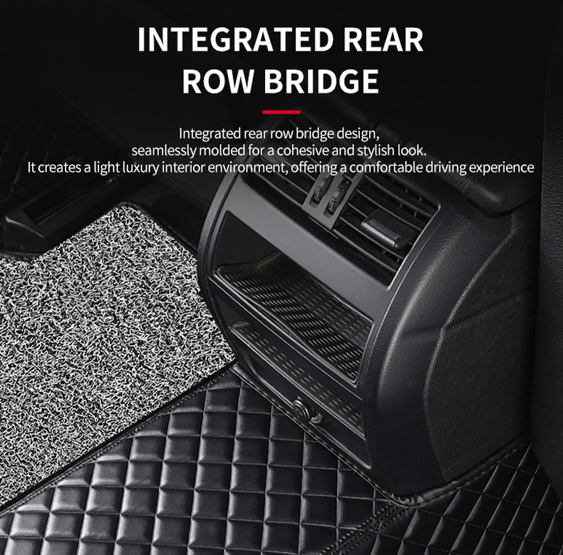 Custom Car Floor Mats Diamond Pattern3*3CM Full Coverage Dual Layer Coil - LMY -  