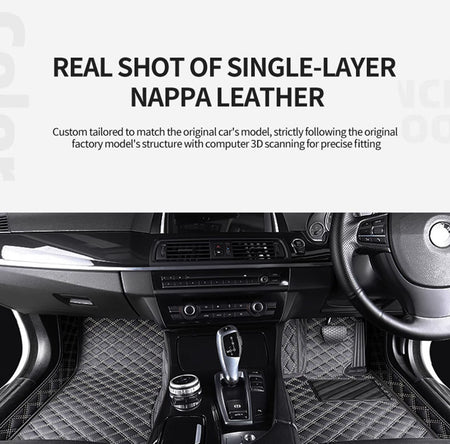 Custom Car Floor Mats Diamond Pattern5*7cm Full Coverage - LMY -  