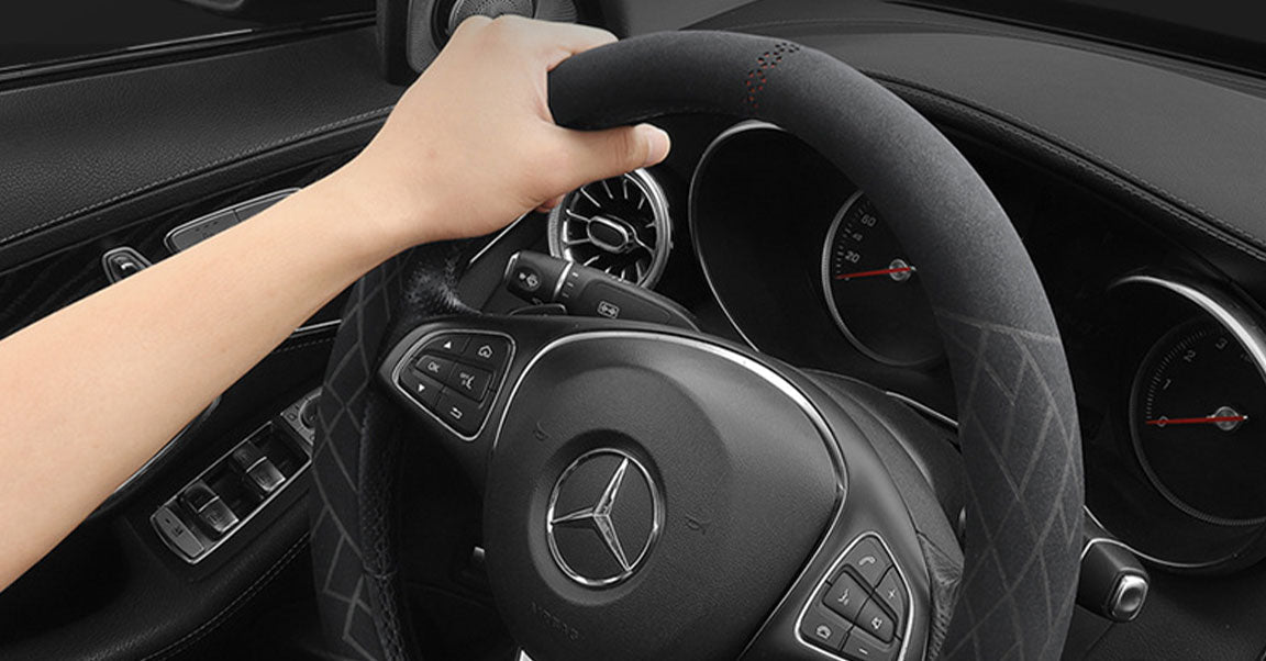 Suede Steering Wheel Cover LMY