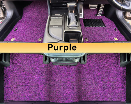 Custom Car Floor Mats Single Coil - LMY -  7-Seats-Purple