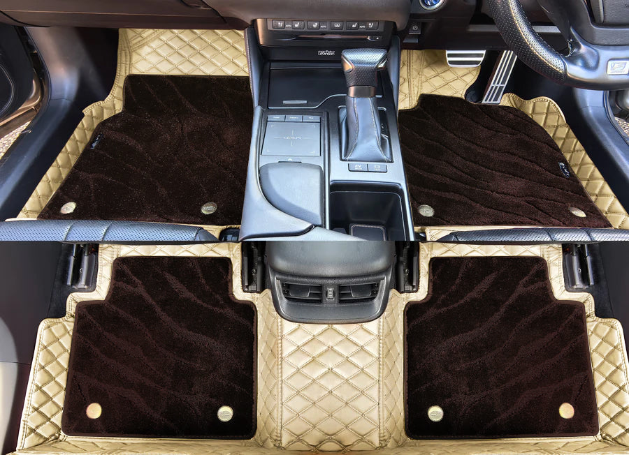 Custom Car Floor Mats Diamond Pattern 5x7CM Full Coverage Dual Layer Galaxy