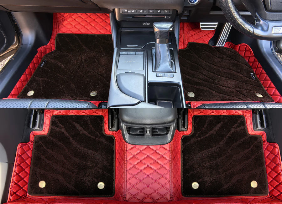 Custom Car Floor Mats Diamond Pattern 5x7CM Full Coverage Dual Layer Galaxy