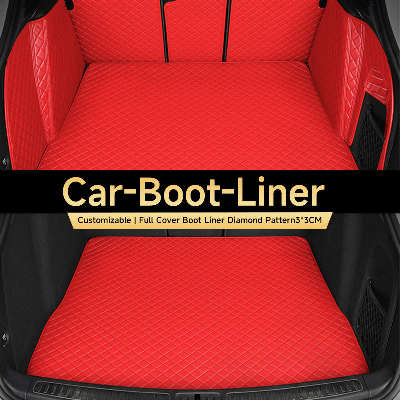 Custom Car Boot Liner Protector Diamond Pattern3*3CM Full Coverage - LMY -  