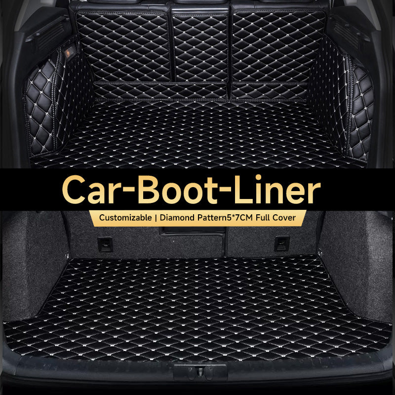 Custom Car Boot Liner Protector Diamond Pattern5*7CM Full Coverage - LMY - 