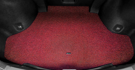 Custom Car Boot Liner Protector Waterproof & Washable Coil Single - LMY -  7-Seats-Red-Black
