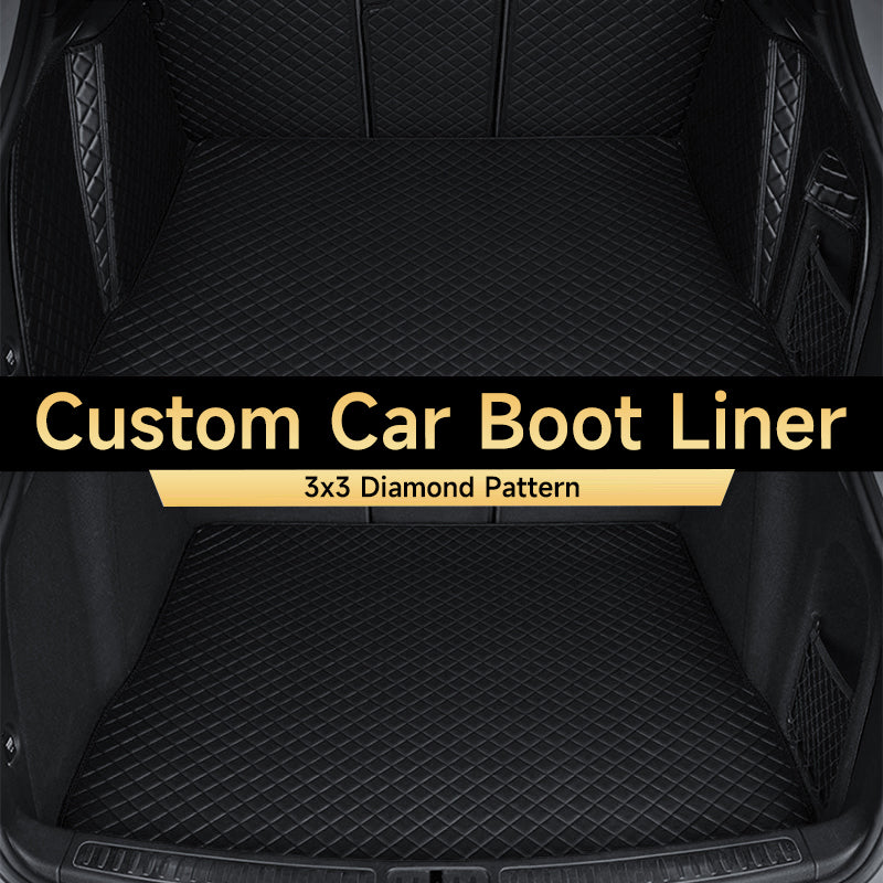 Custom Car Boot Liner Protector Diamond Pattern 3x3CM Full Coverage - LMY - 