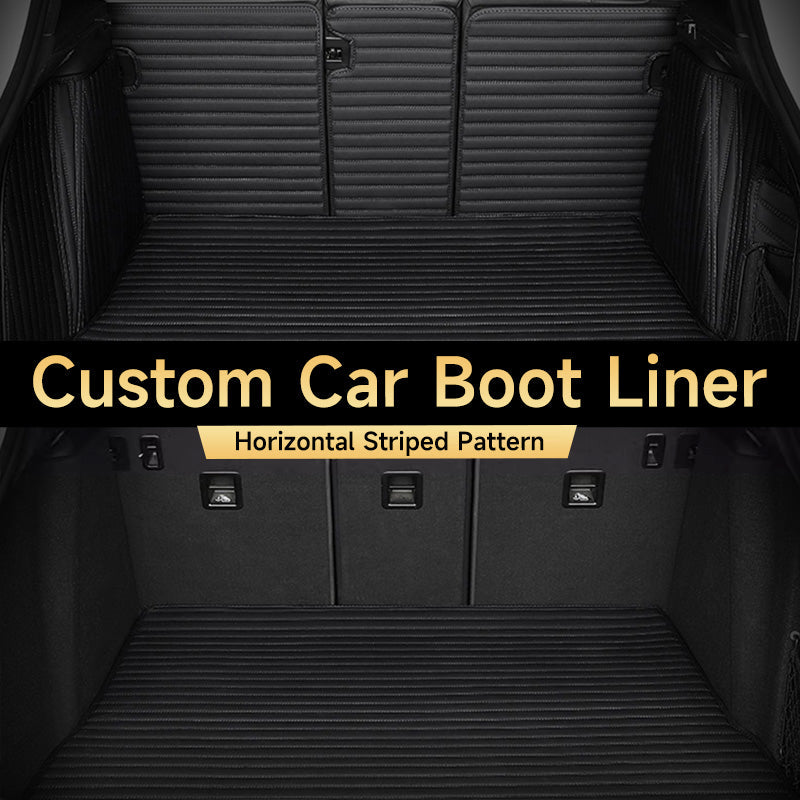 Custom Car Boot Liner Protector Horizontal Stripe Full Coverage - LMY AUTO 
