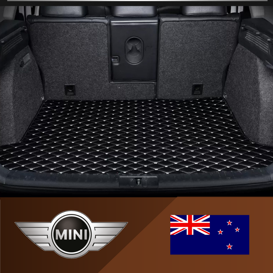 Mini Cooper Boot Liner Custom Car Protector Diamond Pattern 5x7CM