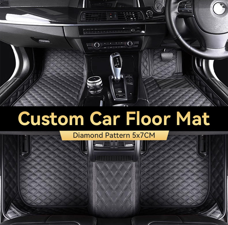 Custom Car Floor Mats Diamond Pattern5*7cm Full Coverage - LMY -  