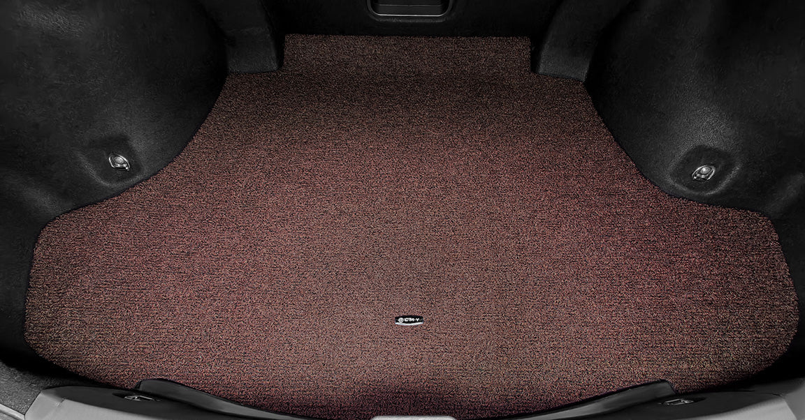 Custom Car Boot Liner Protector Waterproof & Washable Coil Single - LMY -  7-Seats-Coffee